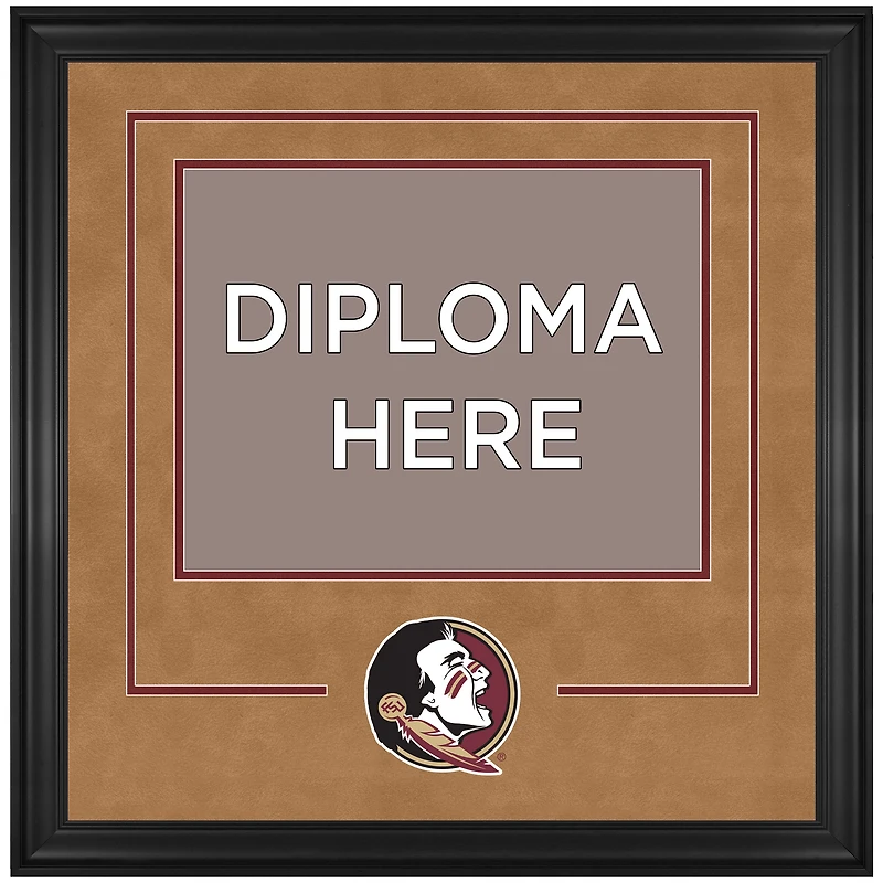 Cadre de diplôme de luxe 11" x 14 " des Florida State Seminoles avec logo de l'équipe
