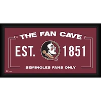 Florida State Seminoles Framed 10" x 20" Fan Cave Collage