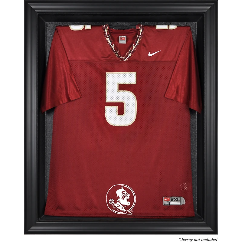 Vitrine de présentation de maillots Florida State Seminoles (FSU) à cadre noir (logo 2014 - présent)