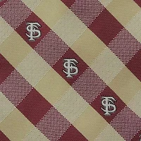 Florida State Seminoles (FSU) Woven Checkered Tie - Garnet/Gold
