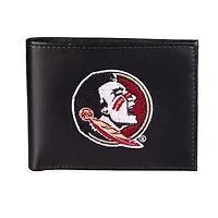 Portefeuille à deux volets en cuir synthétique brodé Florida State Seminoles