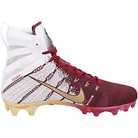 Chaussures à crampons Nike Vapor 3 blanches et grenat émises par l'équipe des Florida State Seminoles du programme de football
