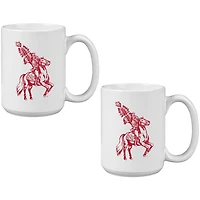 Florida State Seminoles Two Pack 15oz. Vault Sketch Ceramic Mug Set