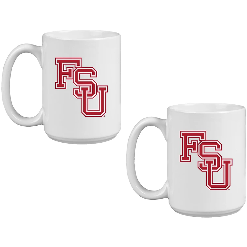 Florida State Seminoles Two Pack 15oz. Vault Sketch Ceramic Mug Set
