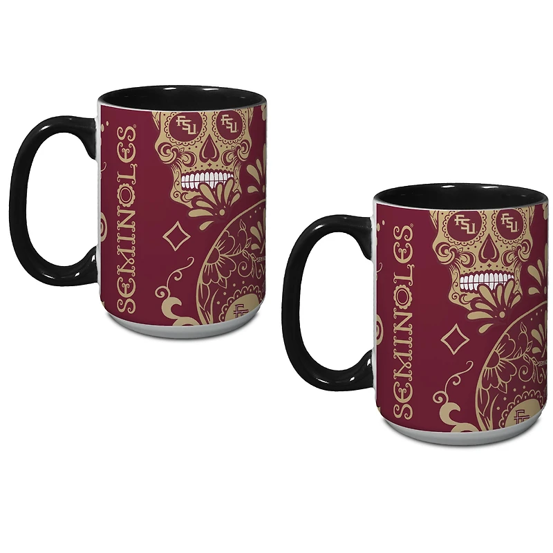 Florida State Seminoles Two-Pack Dia De Los Muertos Mug Set