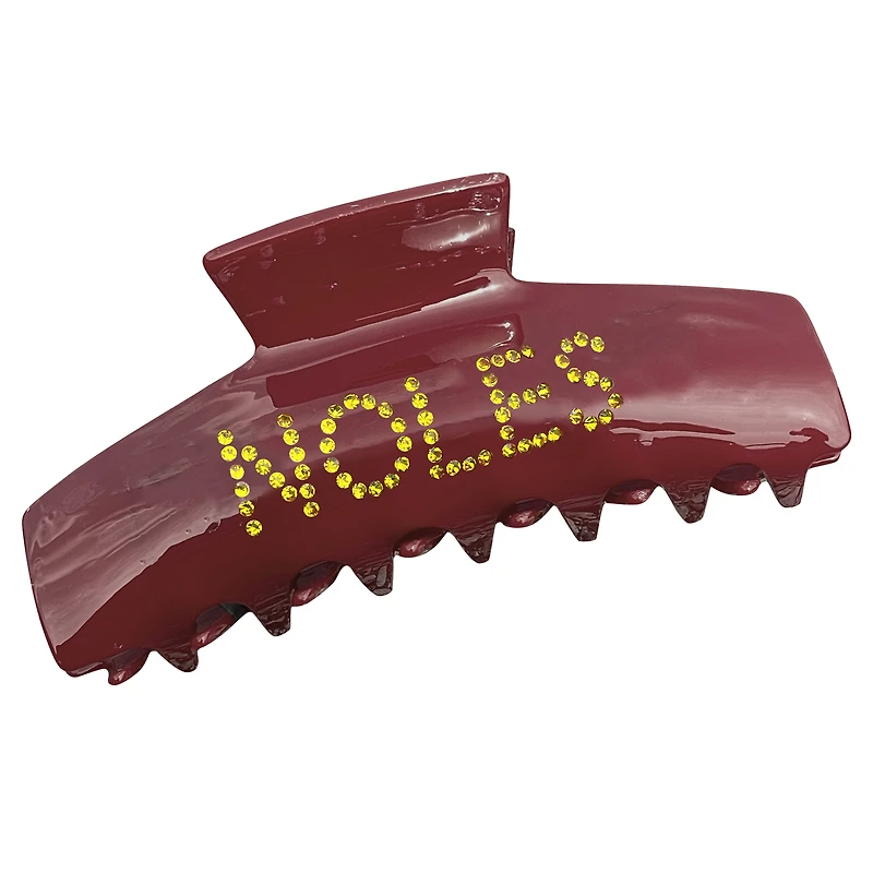 Garnet Florida State Seminoles Rhinestone Claw Hair Clip