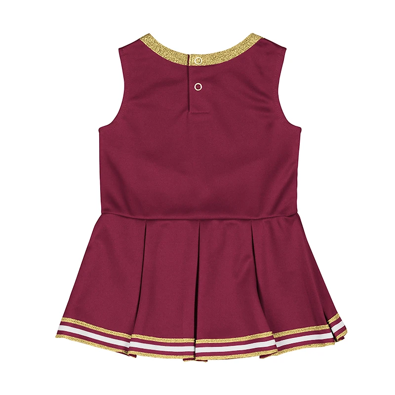 Girls Infant Colosseum Garnet Florida State Seminoles Lollipop Park Cheer Dress