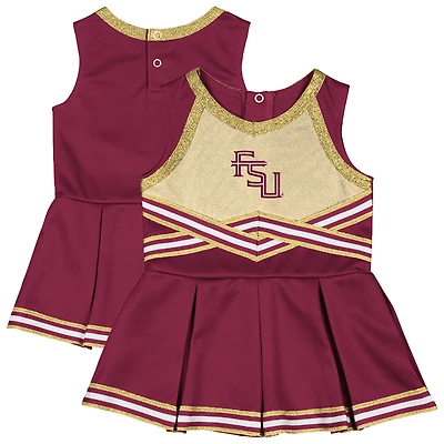 Girls Infant Colosseum Garnet Florida State Seminoles Lollipop Park Cheer Dress