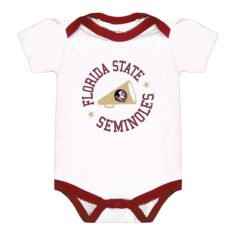 Girls Infant Garb Florida State Seminoles Tonya Bodysuit 2-Pack