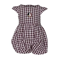 Body à volants carreaux vichy Cara Garb Garnet Florida State Seminoles pour fille