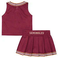 Girls Toddler Colosseum Garnet Florida State Seminoles Lollipop Park Cheer Two-Piece Set