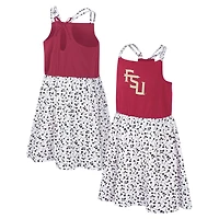 Robe à fleurs Robin Colosseum pour filles, grenat/blanc, Florida State Seminoles