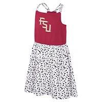 Robe à fleurs Robin Colosseum pour filles, grenat/blanc, Florida State Seminoles