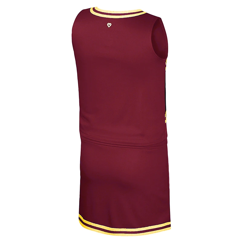 Ensemble haut et jupe de pom-pom girl pour filles du Colisée Garnet des Florida State Seminoles