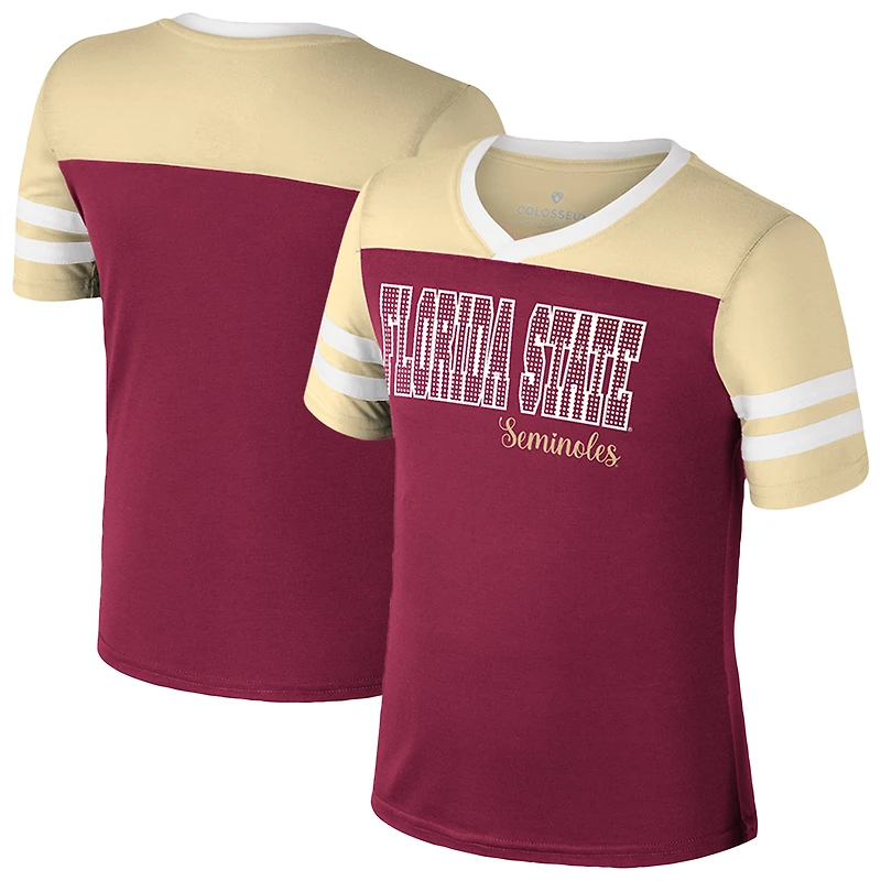 Girls Youth Colosseum Garnet Florida State Seminoles Space Opera T-Shirt