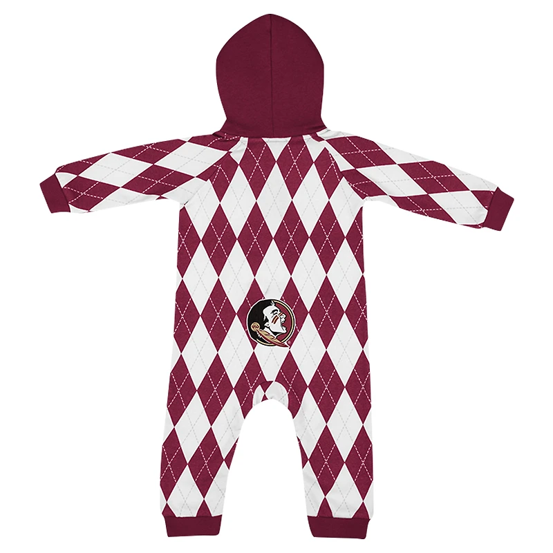 Infant Colosseum Garnet Florida State Seminoles The Dealio Hoodie Romper
