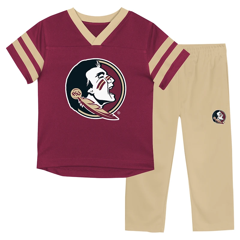 Infant Florida State Seminoles Two-Piece Red Zone Jersey & Pants Set