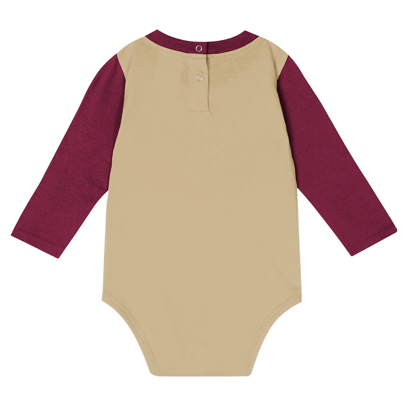 Infant Garnet Florida State Seminoles Double Up Long Sleeve Bodysuit & Pant Set