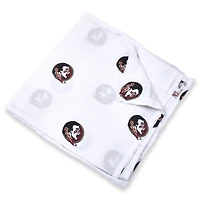 Infant Three Little Anchors White Florida State Seminoles 47'' x 47'' Muslin Swaddle Blanket