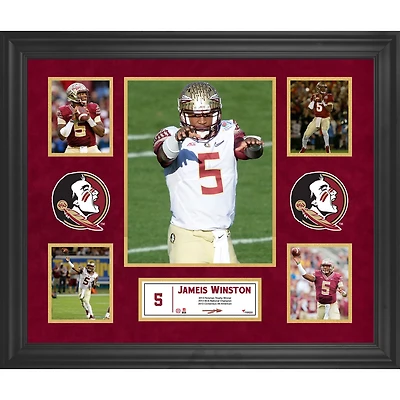 Jameis Winston, Florida State Seminoles : Collage encadré de 5 photos (23 po x 27 po)