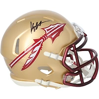 Keon Coleman Florida State Seminoles Autographed Riddell Speed Mini Helmet