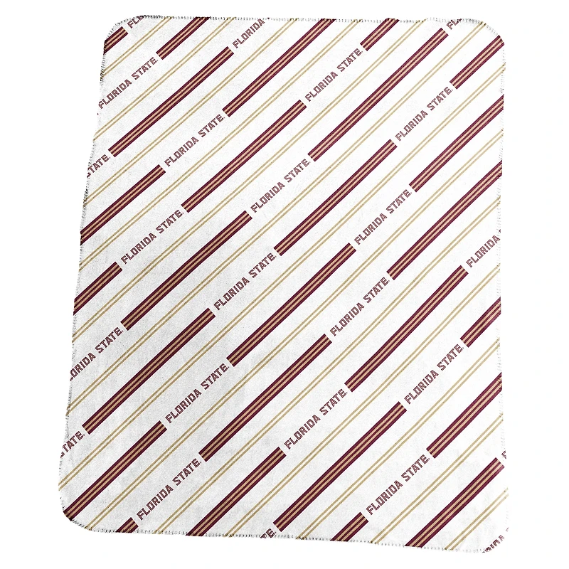 Logo Brands Florida State Seminoles 50" x 60" Classic Vertical Stripe Fleece Throw Blanket