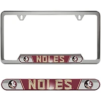 Cadre de plaque d'immatriculation en relief des Florida State Seminoles