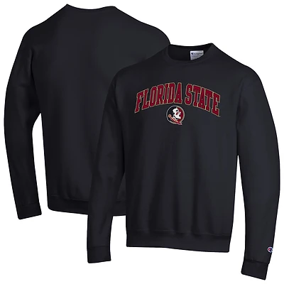 Sweat-shirt à capuche noir Champion Florida State Seminoles avec logo Arch Over pour homme