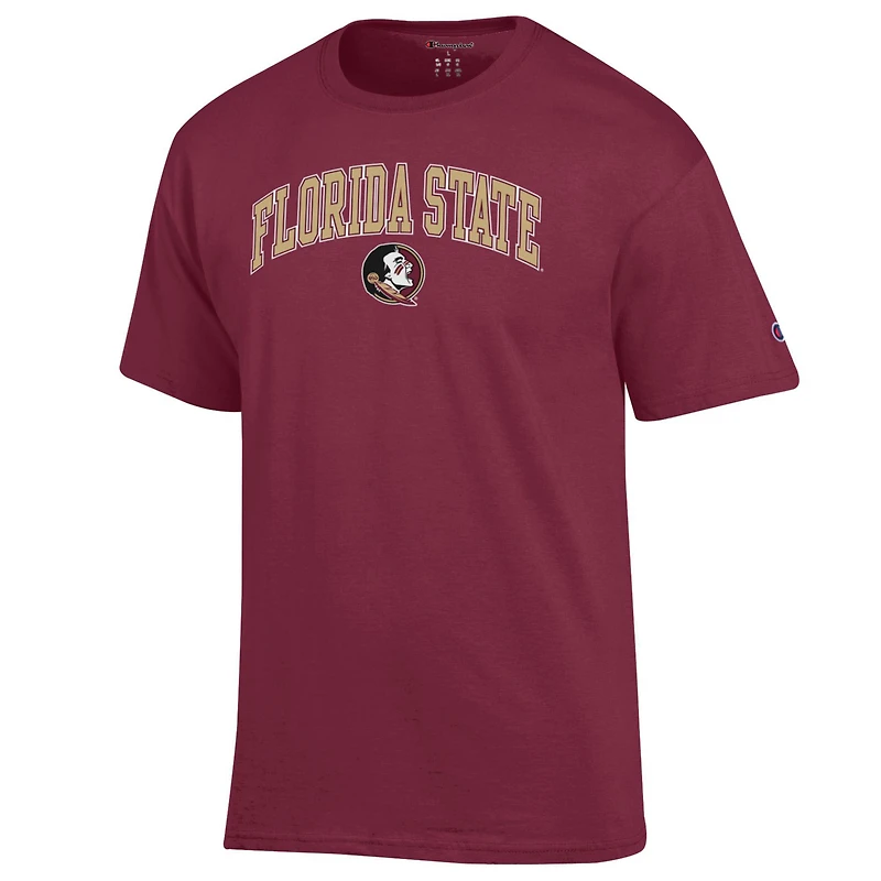 T-shirt homme champion grenat Florida State Seminoles avec logo Arch Over