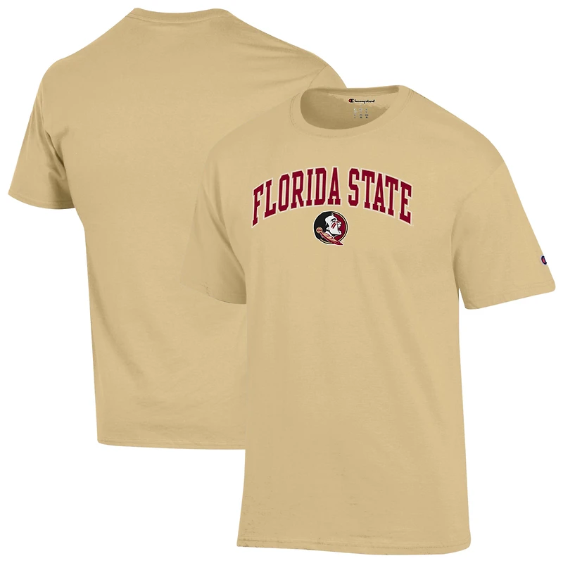 Men's Champion  Vegas Gold Florida State Seminoles Arched Logo T-Shirt