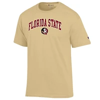 Men's Champion  Vegas Gold Florida State Seminoles Arched Logo T-Shirt