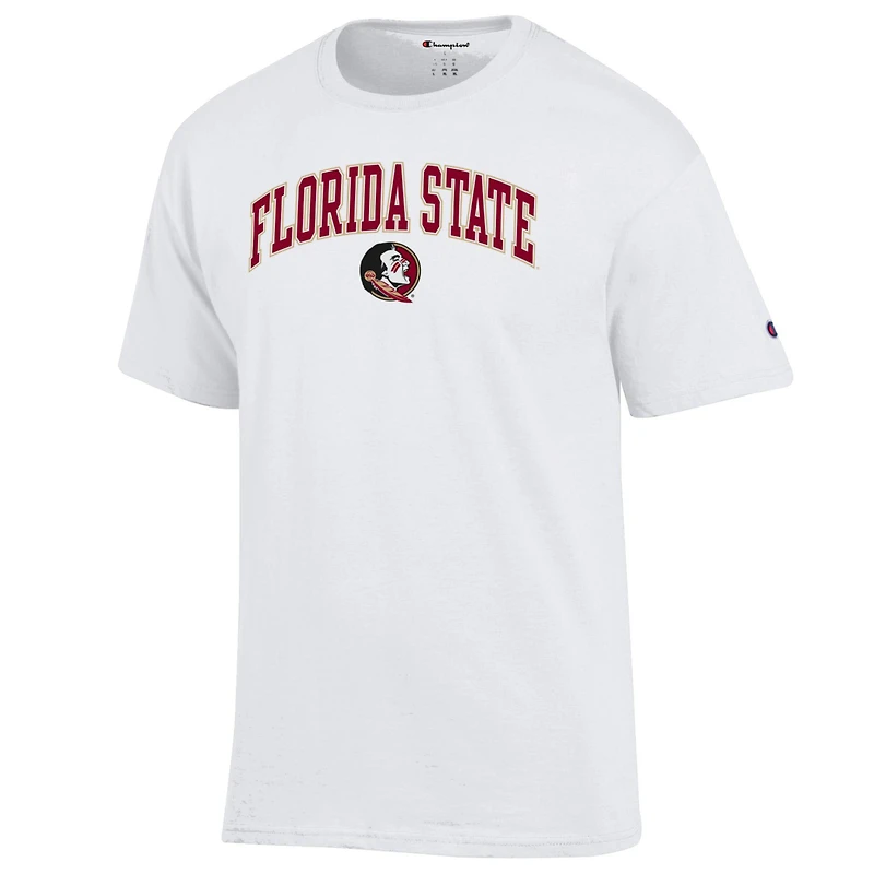Men's Champion  White Florida State Seminoles Arched Logo T-Shirt