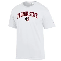Men's Champion  White Florida State Seminoles Arched Logo T-Shirt
