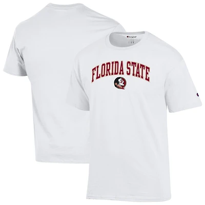Men's Champion  White Florida State Seminoles Arched Logo T-Shirt