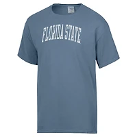 Men's ComfortWash  Heather Blue Florida State Seminoles Distressed Arch T-Shirt
