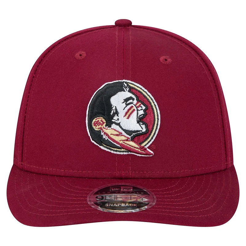 Men's New Era  Garnet Florida State Seminoles Low Profile 9FIFTY Adjustable Hat