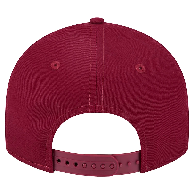 Casquette ajustable 9FIFTY à profil bas New Era pour homme, couleur grenat, Florida State Seminoles
