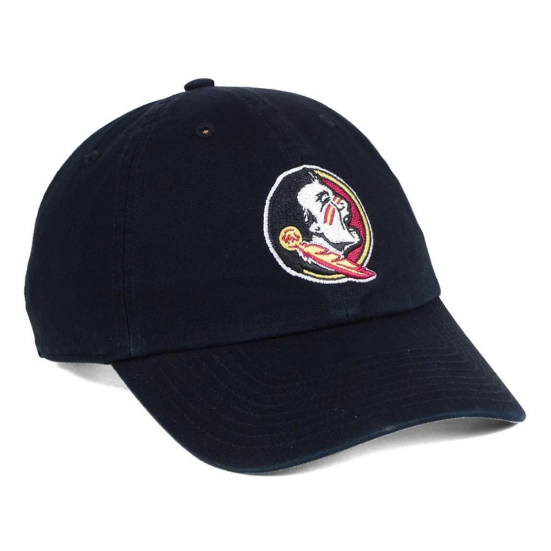 Men's '47 Black Florida State Seminoles Clean Up Adjustable Hat