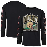 Men's '47  Black Florida State Seminoles Go Big Long Sleeve T-Shirt