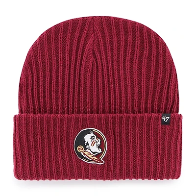 Bonnet tricoté à revers Harbor '47 Garnet Florida State Seminoles pour homme