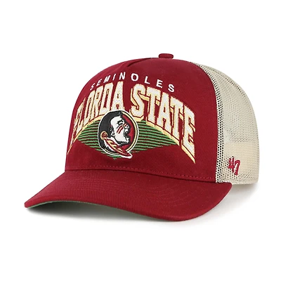 Casquette de camionneur ajustable Pomona Mesh Hitch pour homme, couleur grenat, Florida State Seminoles, 1947
