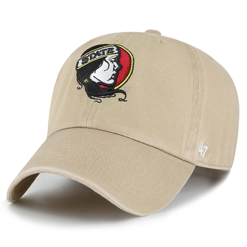 Casquette ajustable '47 Kaki Florida State Seminoles Vault Clean Up pour hommes