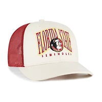 Casquette trucker ajustable pour homme, modèle '47 Natural Florida State Seminoles Drawbridge