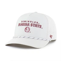 Men's '47  White Florida State Seminoles Forward Vent Hitch Rope Adjustable Hat