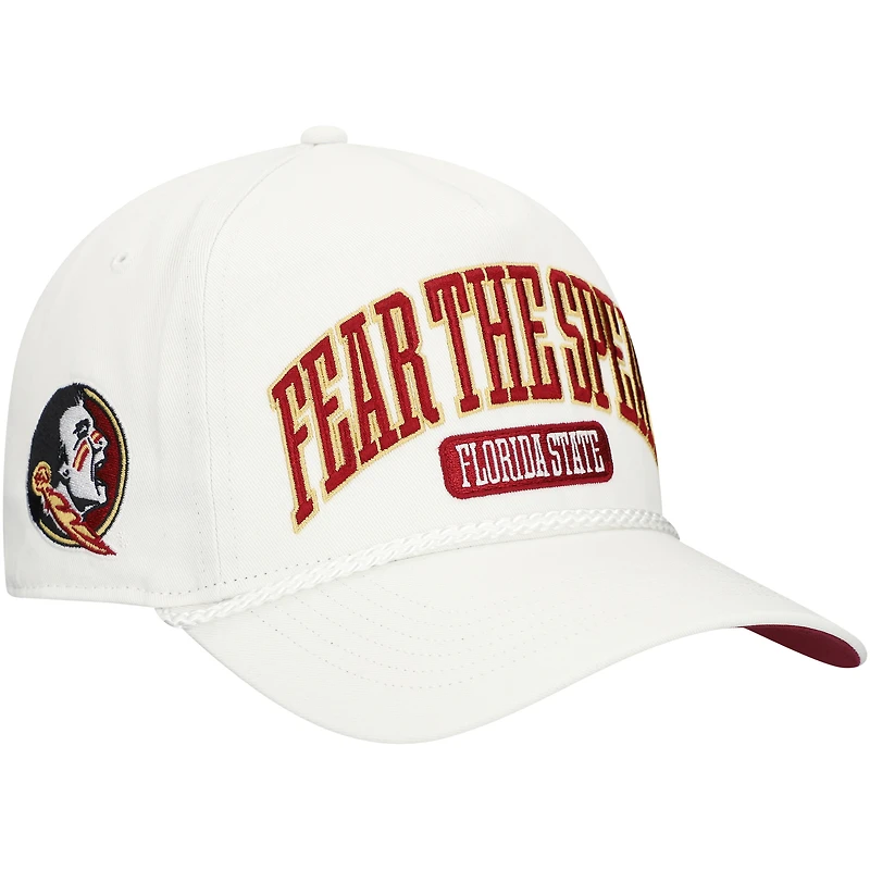 Men's '47  White Florida State Seminoles Local Arch Hitch Snapback Hat