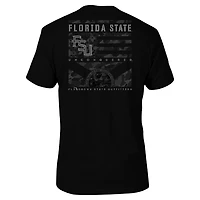 Men's Black Florida State Seminoles Camo Flag Panel T-Shirt