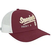 Men's Buster Posey Garnet Florida State Seminoles Pro Trucker Snapback Hat
