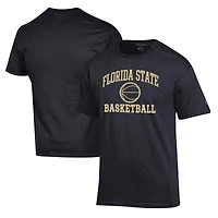 T-shirt noir Champion Basketball Icon des Florida State Seminoles pour homme
