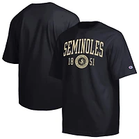 Men's Champion  Black Florida State Seminoles Established Tradition Heavyweight T-Shirt