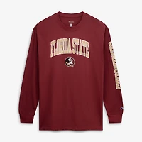 Men's Champion  Garnet Florida State Seminoles Big & Tall Arch Over Logo Long Sleeve T-Shirt